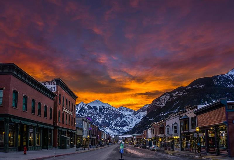 Telluride Sunset Winter